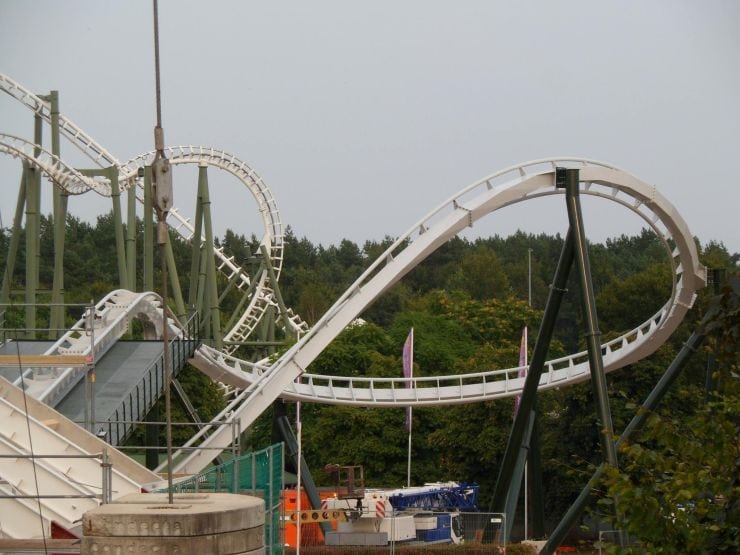 Foto: Fred Tesch, Wing Coaster Bauupdate – 29.08.2013