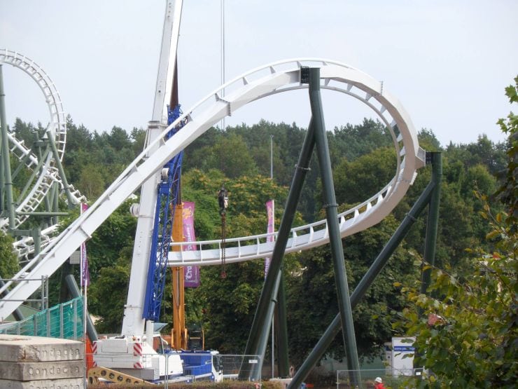Foto: Fred Tesch, Wing Coaster Bauupdate – 29.08.2013