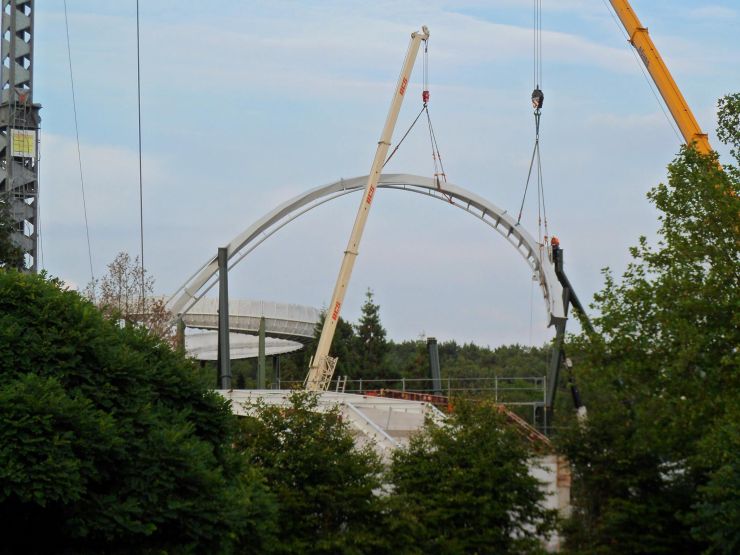 Foto: Fred Tesch, Wing Coaster Bauupdate - 23.08.2013
