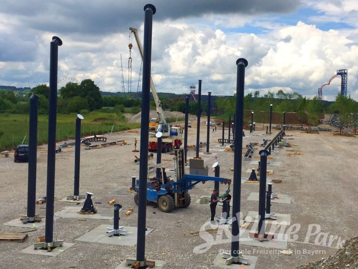 Foto: Skyline Park, Bau-Update Sky Dragster 03.06.2016