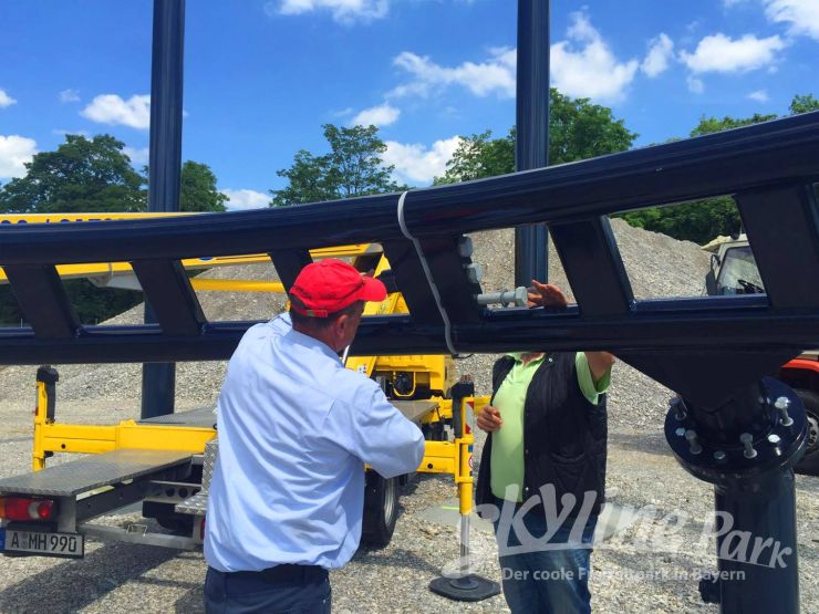 Foto: Skyline Park, Bau-Update Sky Dragster 10.06.2016