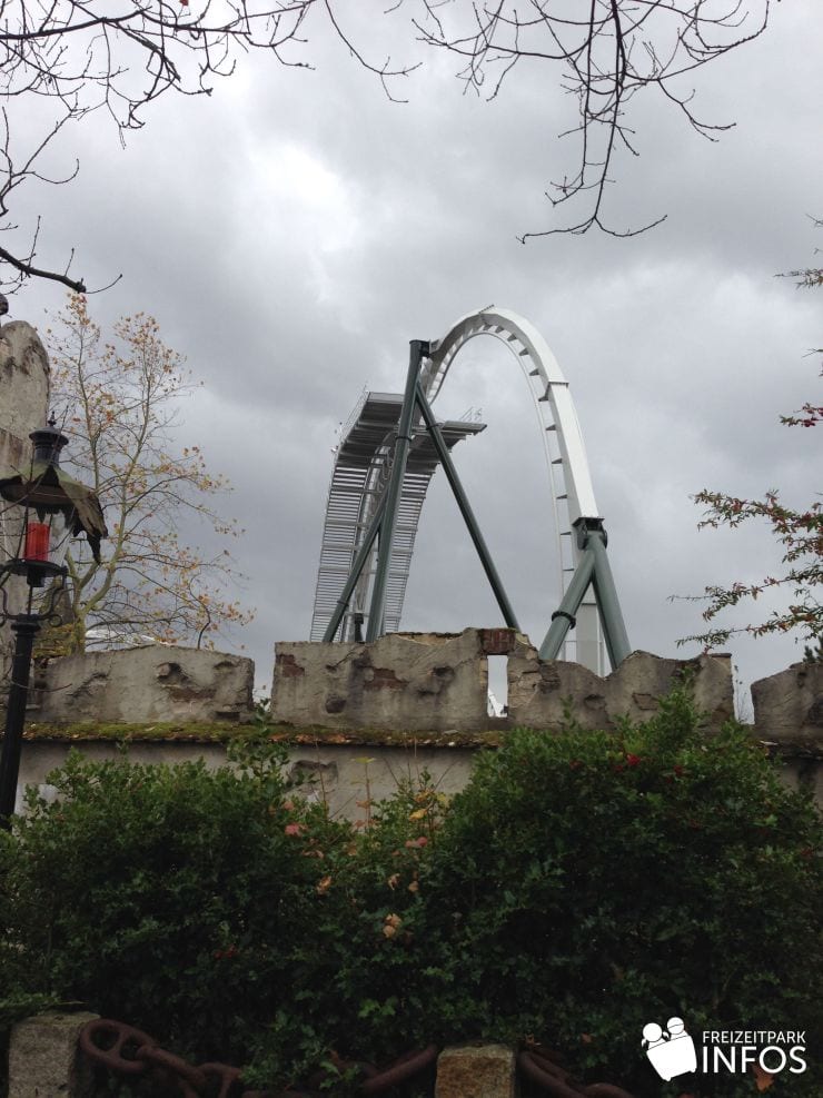 Foto: Freizeitparkinfos.de, Baubilder vom Wing Coaster für 2014, 26.10.2013