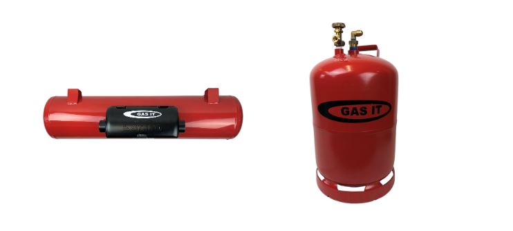 GAS IT Refillable LPG Bottles for caravans and motorhomes