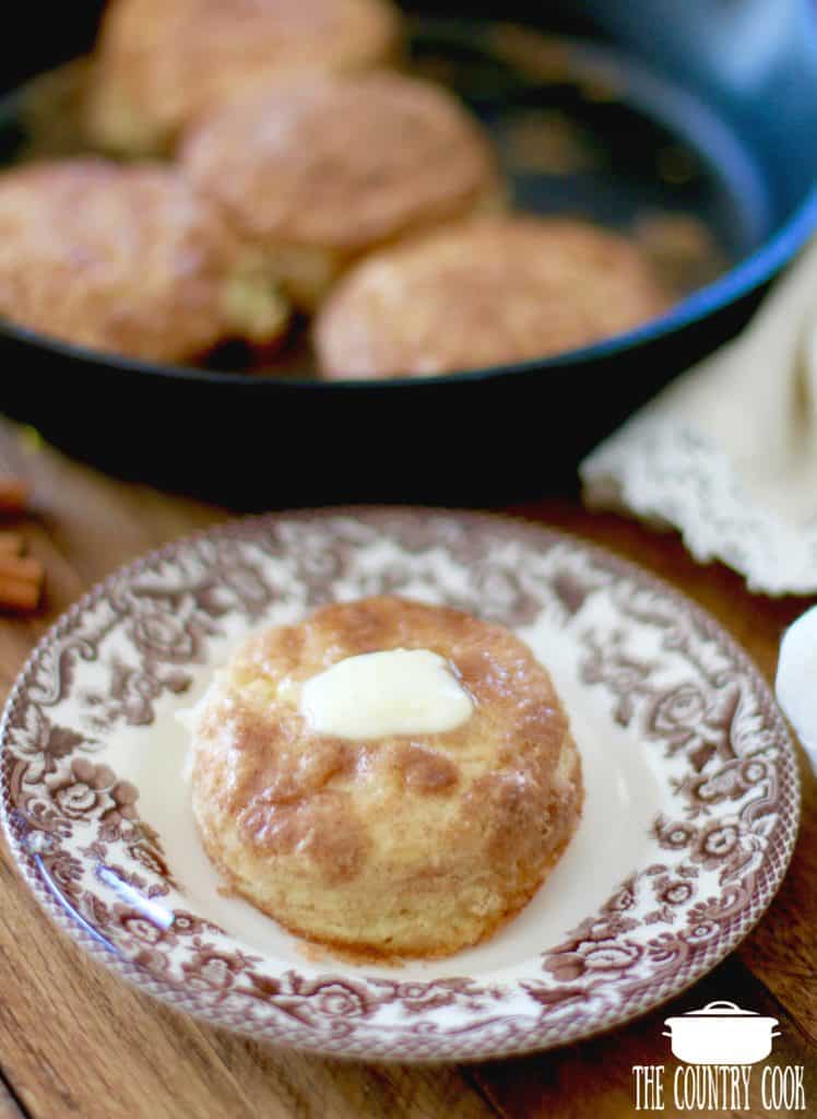 Snickerdoodle Homemade Biscuits with butter