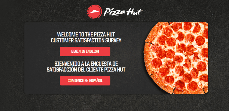 Encuesta de satisfacción del cliente de Pizza Hut