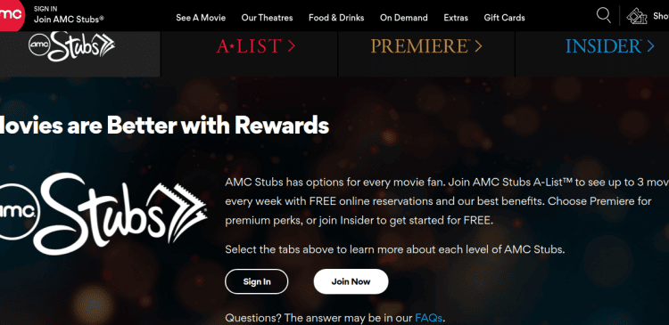 AMC Stubs Logo