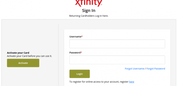 Xfinity Mobile Card Logo