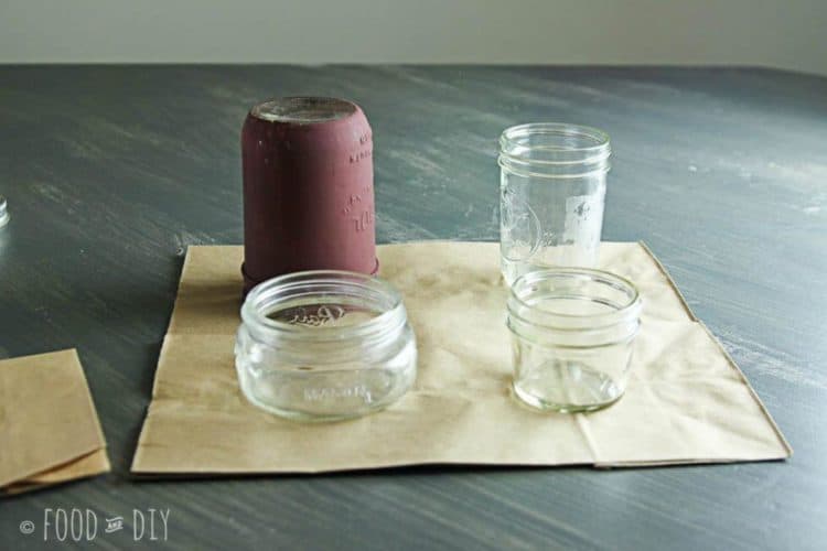 Mason Jar Bathroom Set. A simple way to add farmhouse flair to your bathroom!