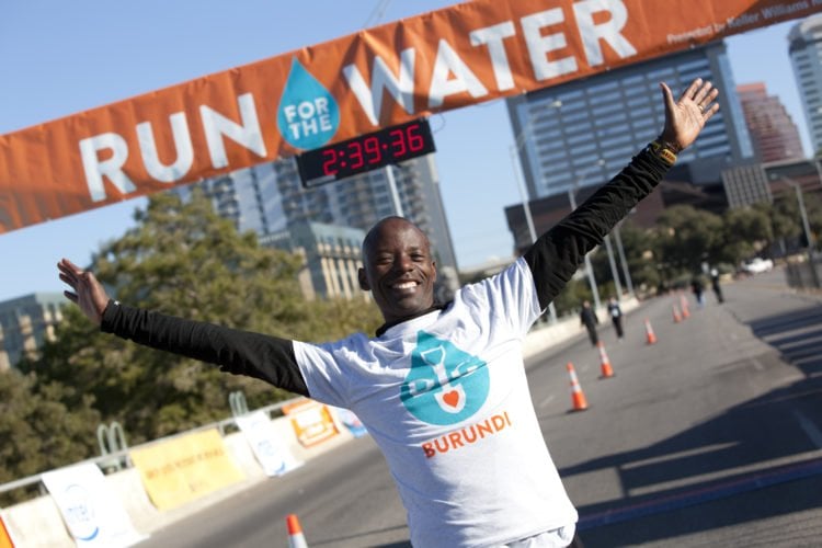 gilbert tuhabonye run for the water
