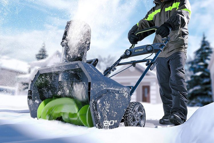 Greenworks PRO 20 Inch 80V Cordless Snow Thrower In Action Greenworks PRO 20-Inch 80V Cordless Snow Thrower In Action