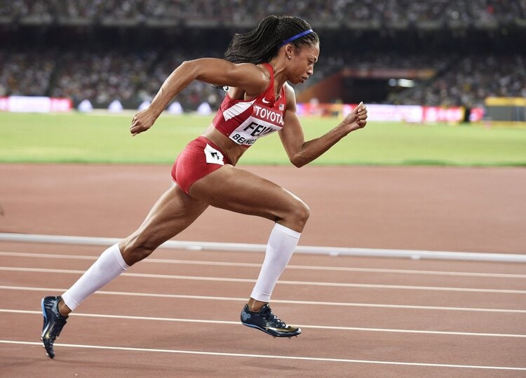 allyson felix deadlift results