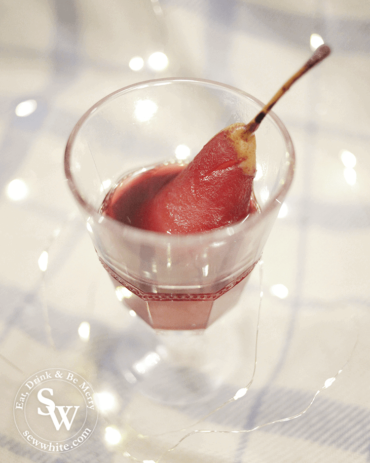 mulled wine pears