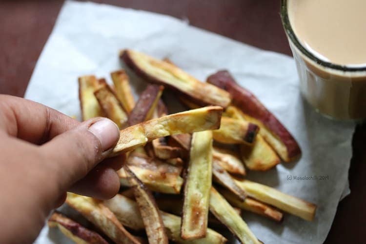 Crispy Sweet Potato Fries made in Air Fryer