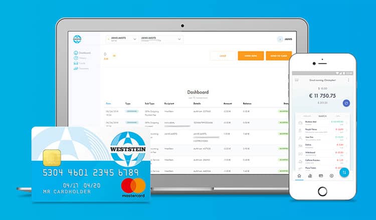 WestStein Card app en website