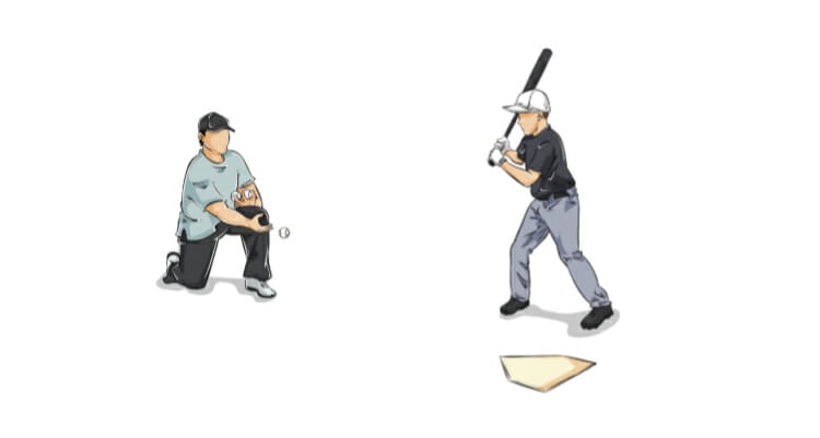 Back Toss Baseball Hitting Drill