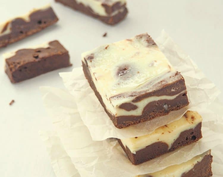 Keto Chocolate Marble Cheesecake Fat Bombs