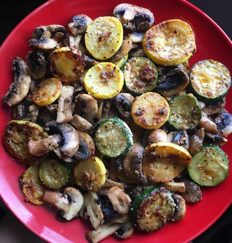 zucchini and mushrooms