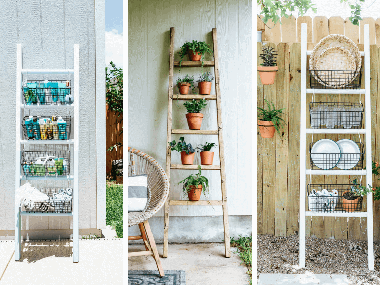 decorative ladders for living room