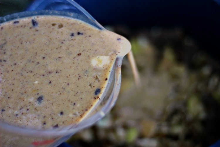 Apple Walnut Slow Cooker Bread Pudding