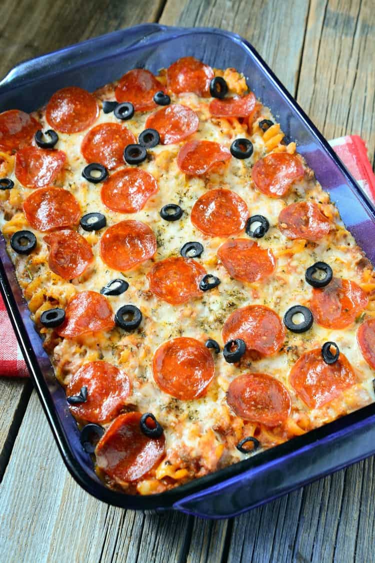 Weight Watchers Friendly Pepperoni Pizza Casserole Recipe