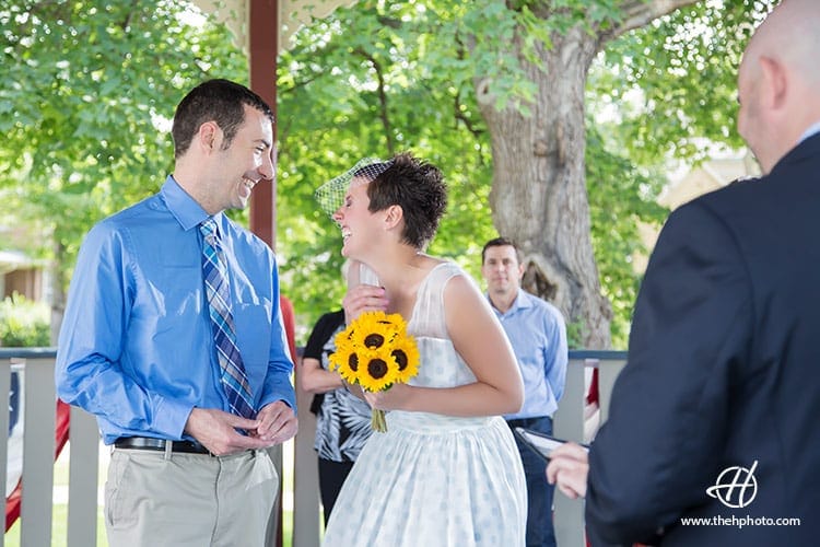 West Dundee outdoor wedding ceremony
