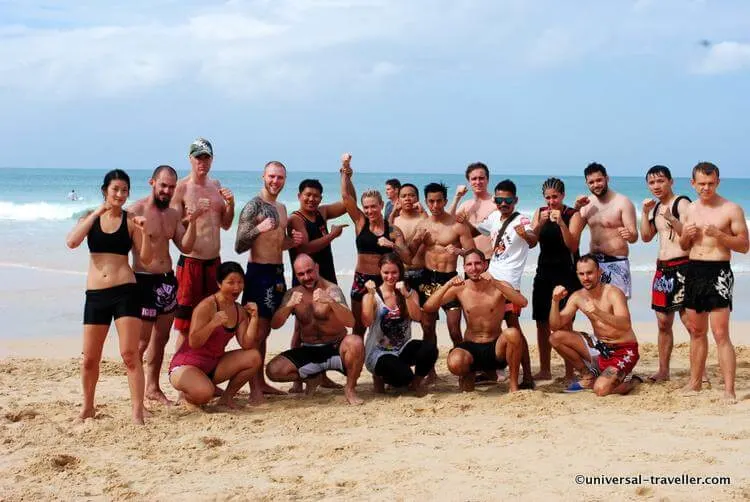 The training on the beach was great.