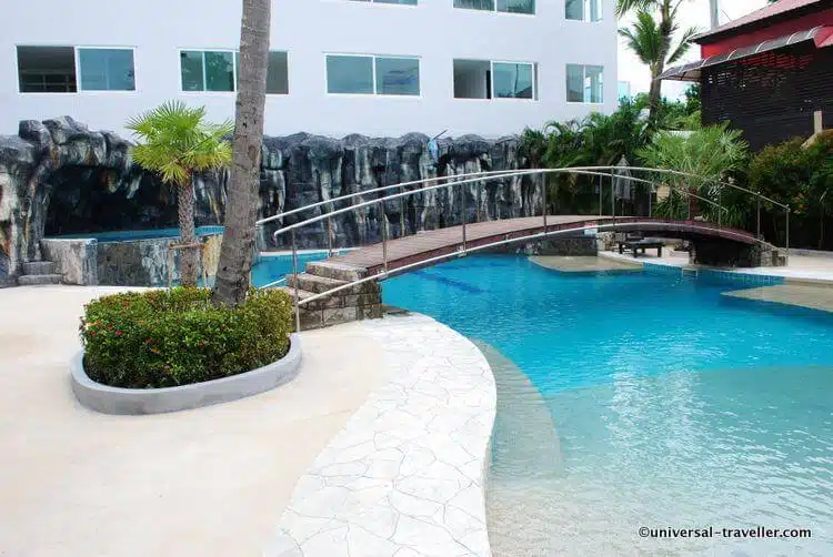 The pool area at The L Resort.