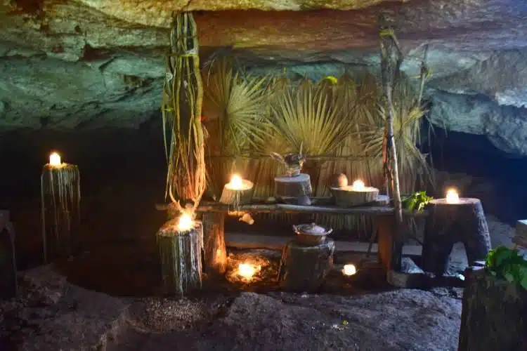 cave swimming mexico