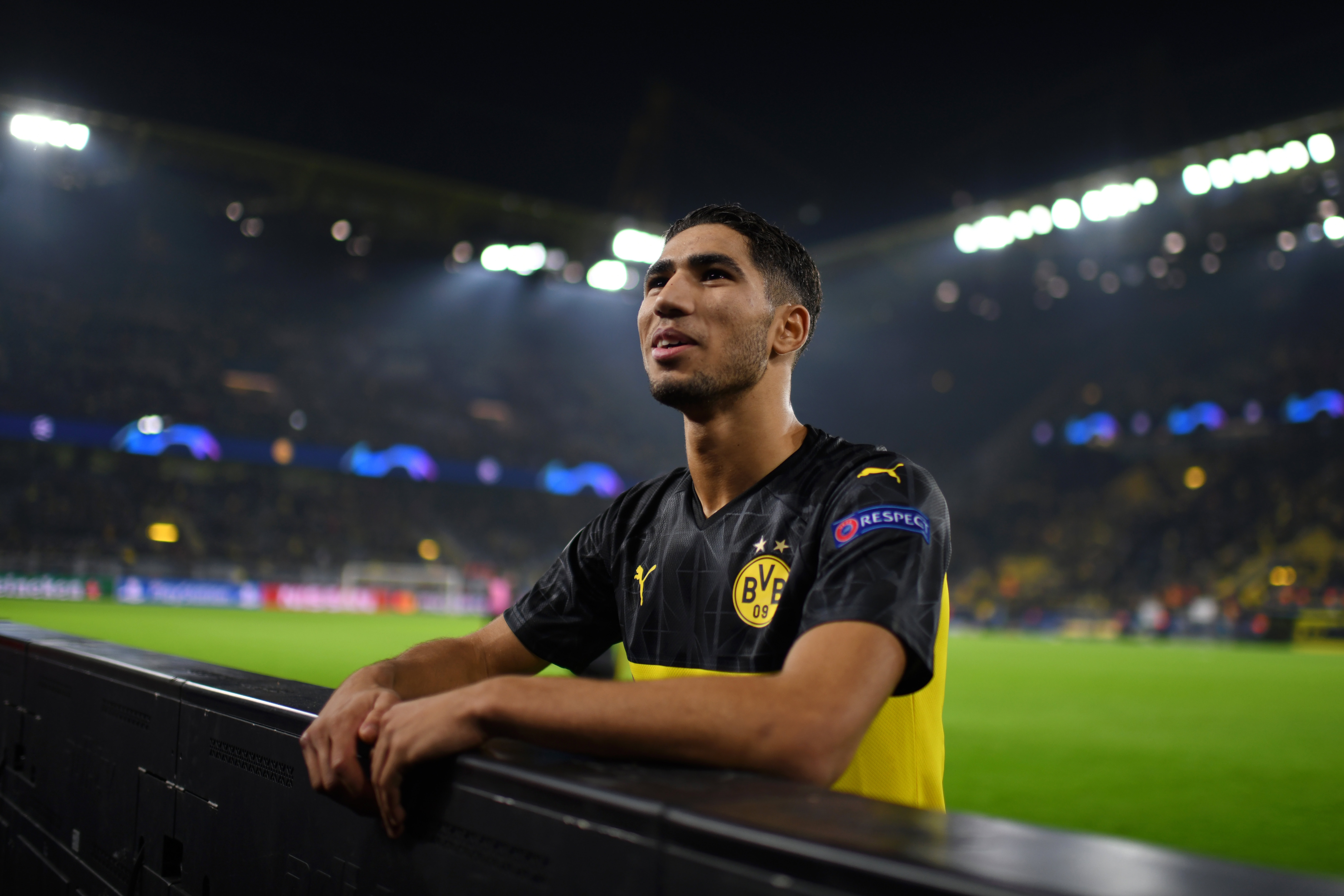 Hakimi will be playing his last game for Dortmund (Photo by Jörg Schüler/Getty Images)