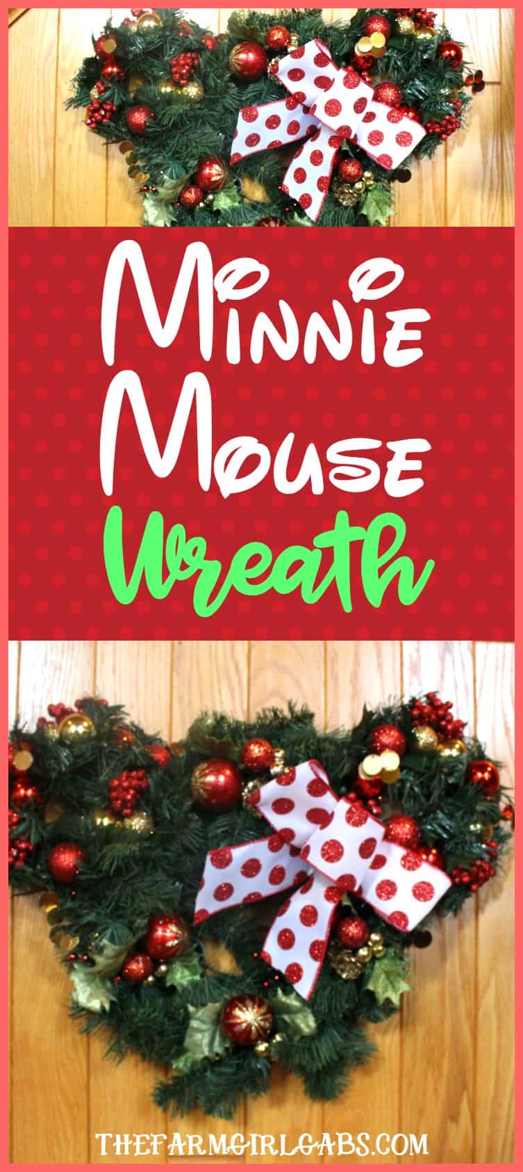 Minnie Mouse Christmas Wreath