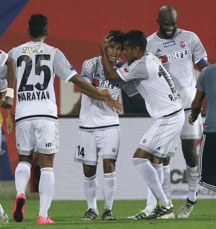 Lyngdoh returned to the side and capped it off by scoring the winner for his side. (Picture Courtesy - ISL)