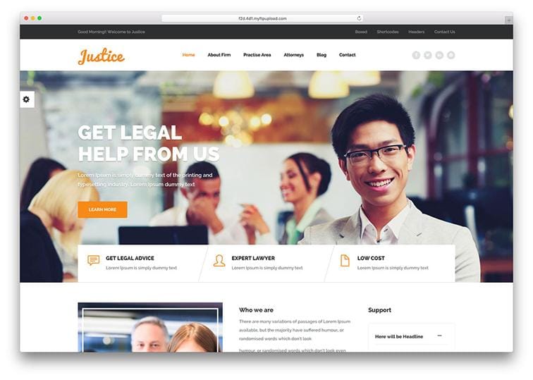 Justice WordPress Law Theme