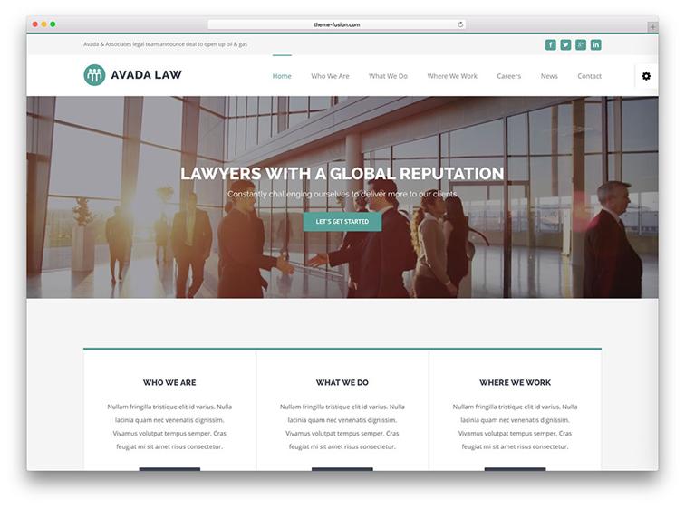 Avada WordPress Law Theme Development & Support
