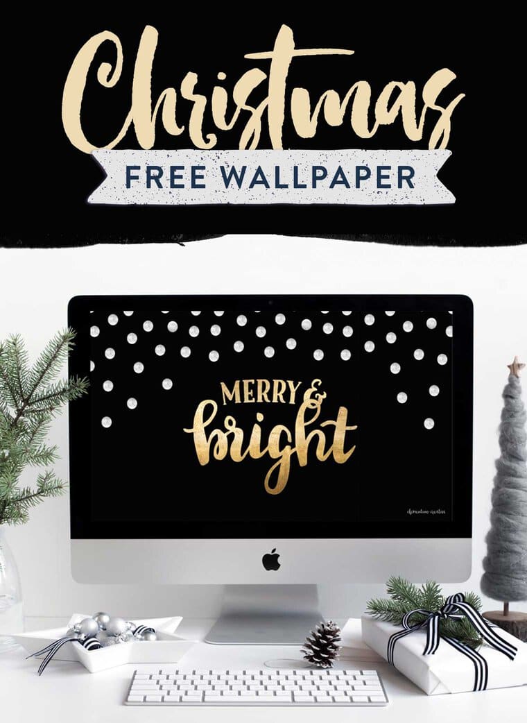 free christmas wallpaper merry and bright