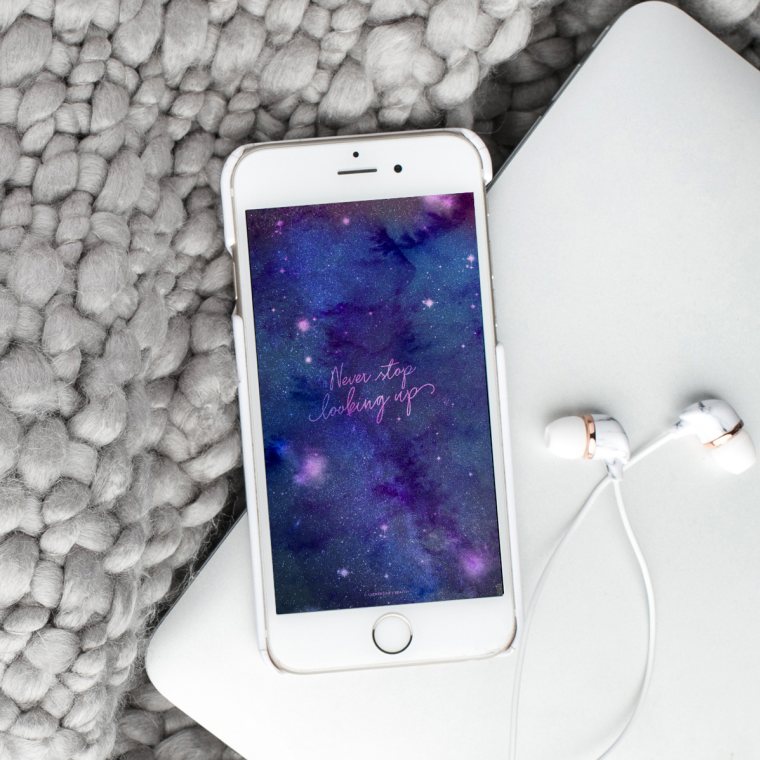 Never Stop Looking Up Wallpaper Starry Sky Background For Your Devices Never Stop Looking Up Wallpaper Starry Sky Background For Your Devices