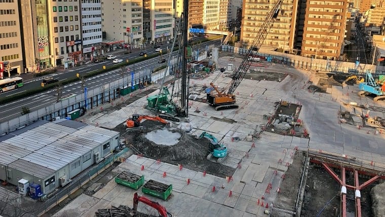 建設中の様子(商業施設)