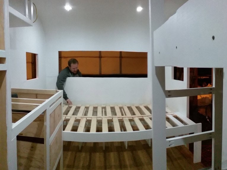 extended for the bed