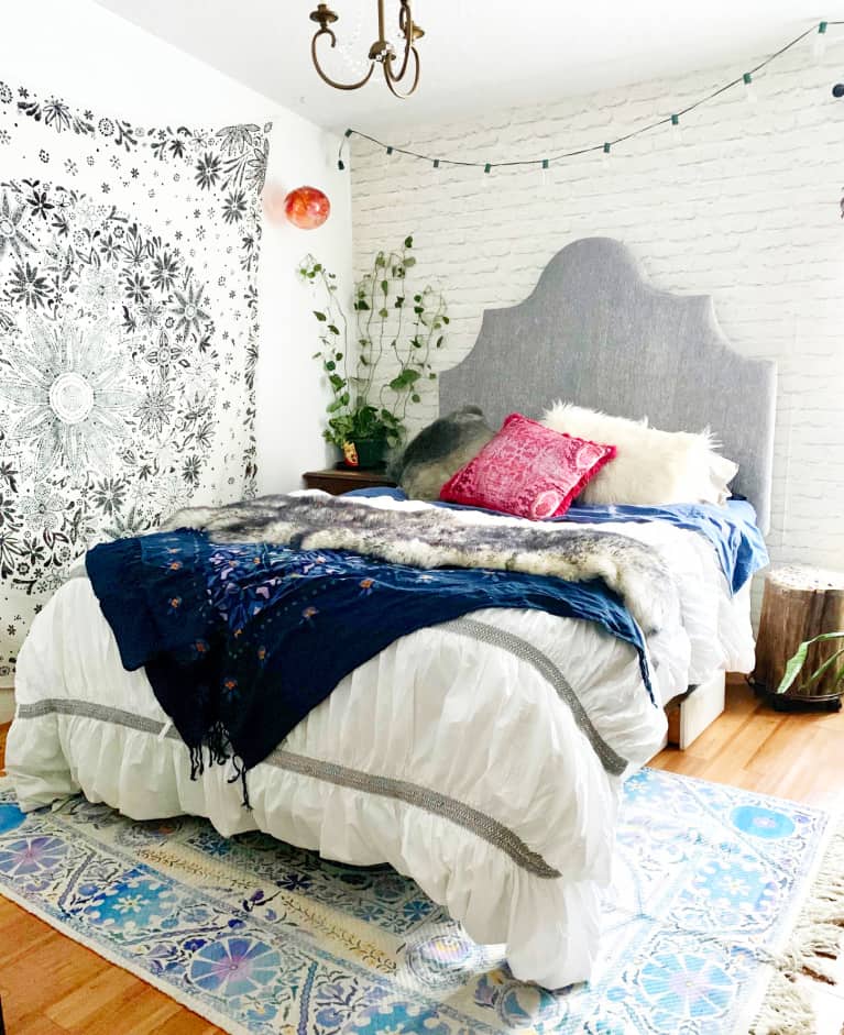 boho hygge bedroom after