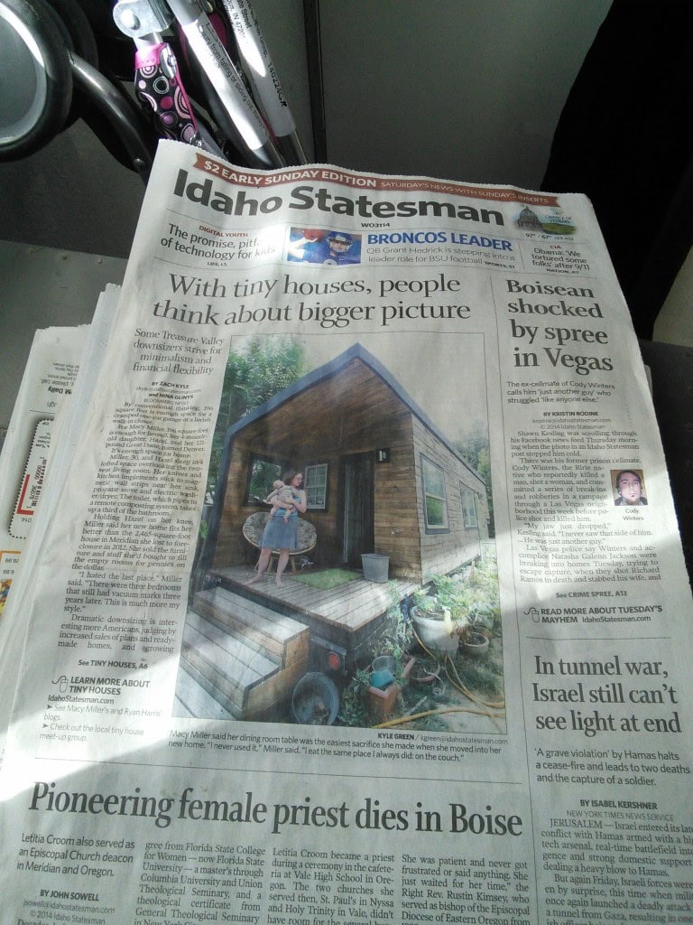 We made it on the front page of our local newspaper too, that was a shocker, we were mentioned along with Ryan, Benjamin ad Laura, and Hannah, it was a pretty decent article overall