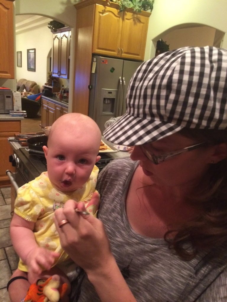 Hazel loves her some cake!