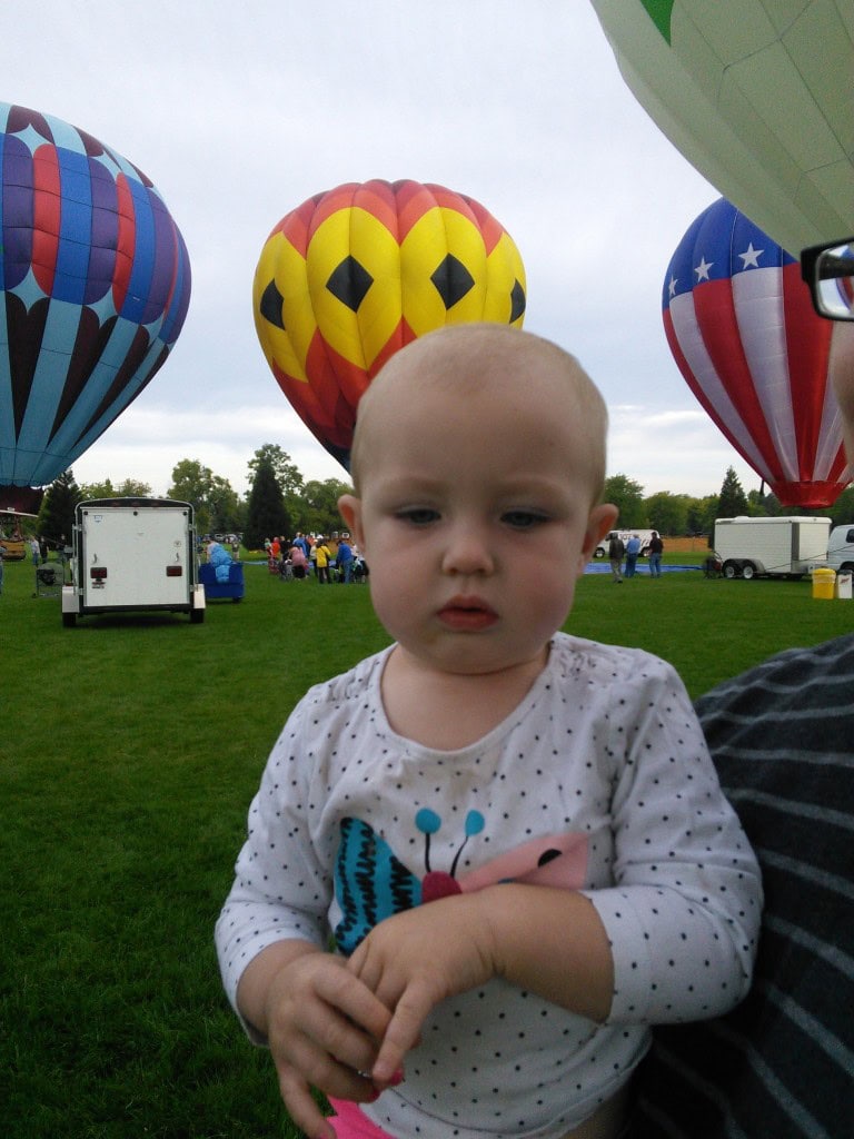 She was intimidated by the balloon festival but thinks they are pretty cool still...