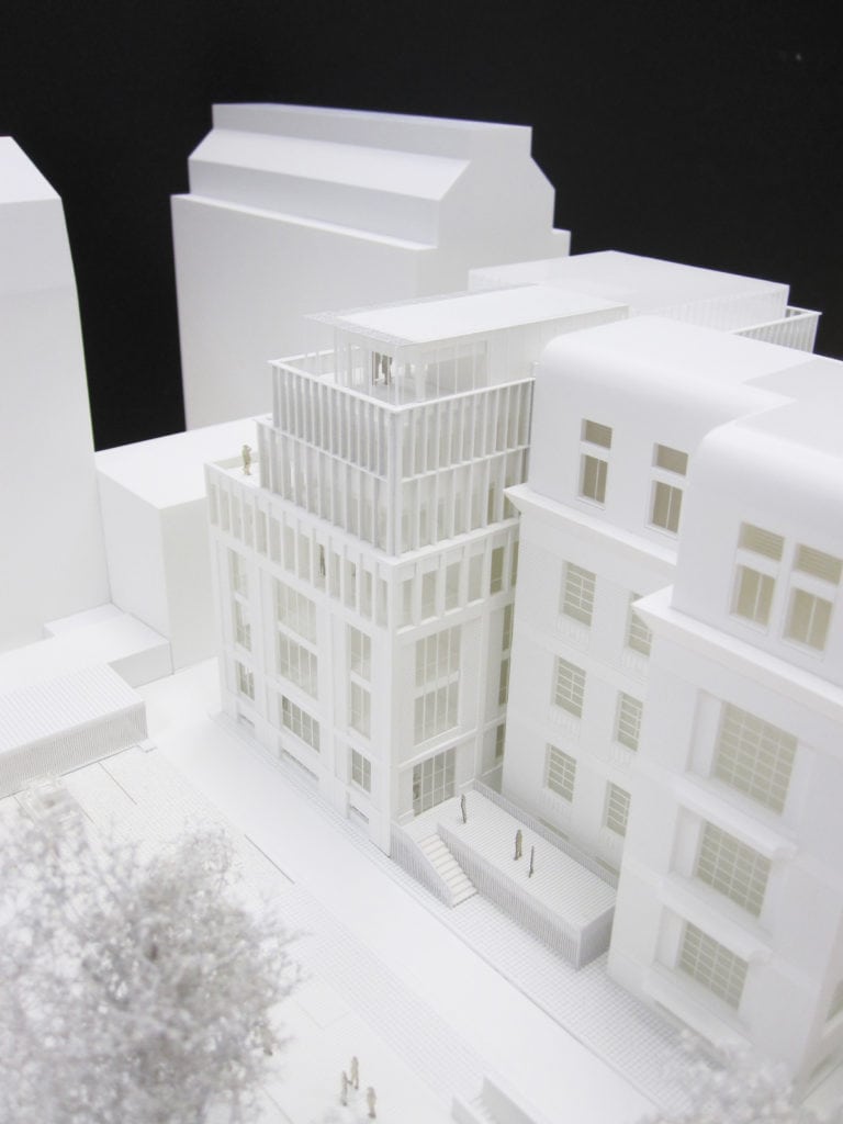 maquette de l'extension de l'école normale supérieure d'architecture