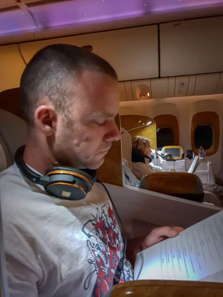 Deciding what to eatt in business class