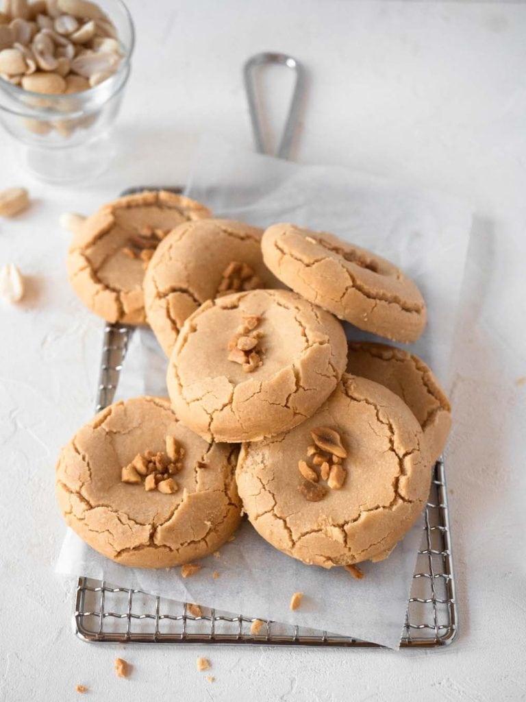 Peanut Butter Mochi Cookies