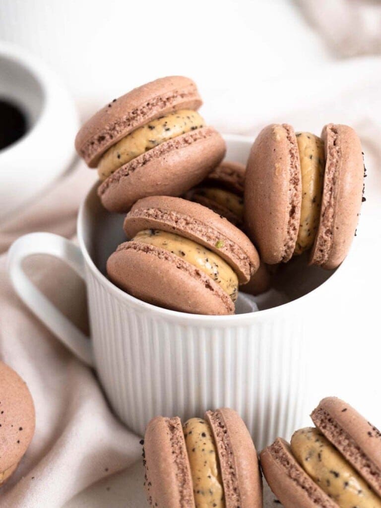 Earl Grey Buttercream filled French Macarons