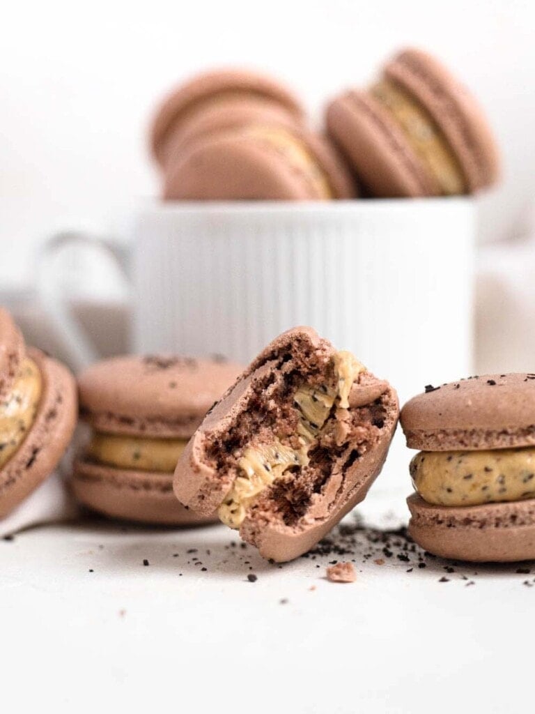 Earl Grey Buttercream filled French Macarons