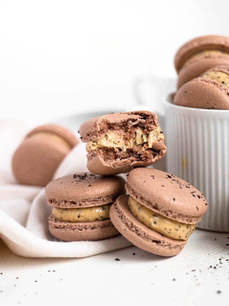 Earl Grey Buttercream filled French Macarons