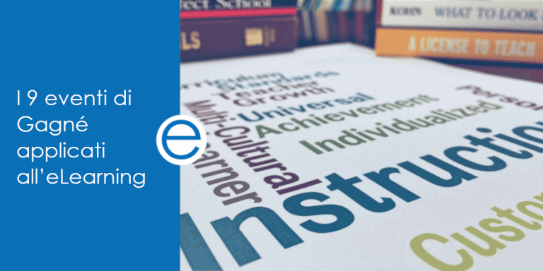 9 eventi di Gagne applicati all'elearning