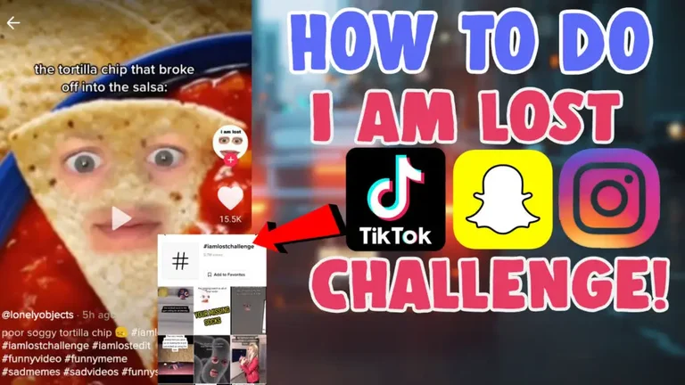 how to do the i am lost challenge trend on tiktok snapchat