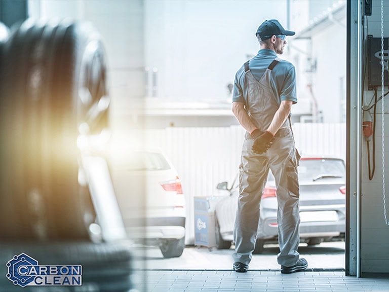 mechanic in a automotive workshop